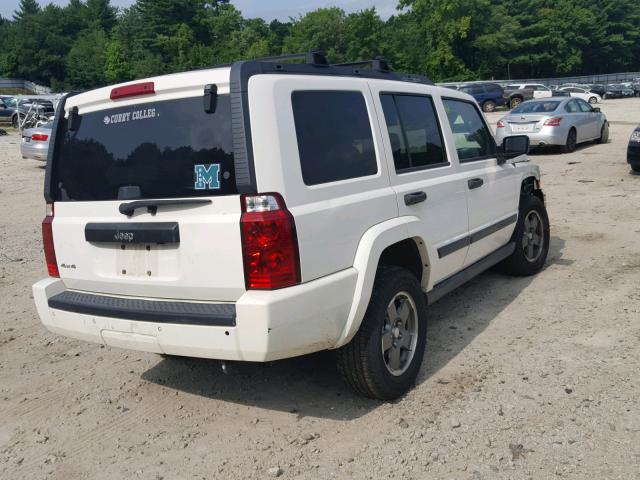 1J8HG48K16C235292 - 2006 JEEP COMMANDER WHITE photo 4