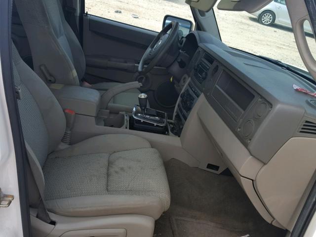 1J8HG48K16C235292 - 2006 JEEP COMMANDER WHITE photo 5