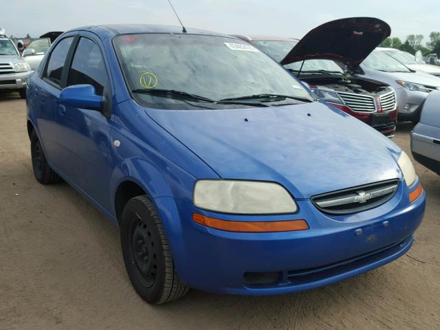 KL1TD52615B309141 - 2005 CHEVROLET AVEO BASE Niebieski zdjęcie 1