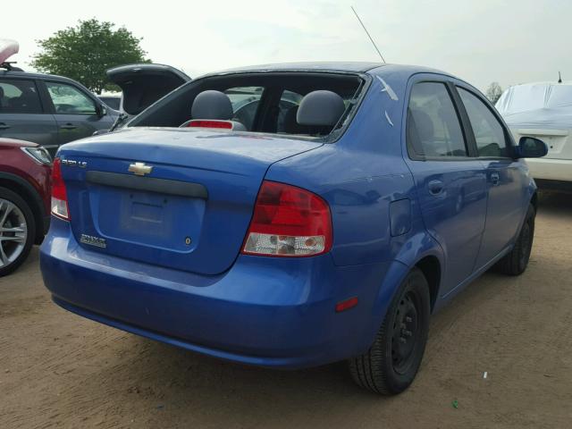 KL1TD52615B309141 - 2005 CHEVROLET AVEO BASE Niebieski zdjęcie 4
