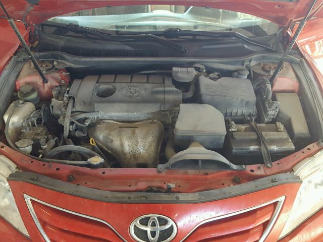 4T4BF3EK8BR205162 - 2011 TOYOTA CAMRY BASE RED photo 7