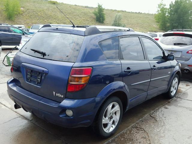 5Y2SL62884Z435677 - 2004 PONTIAC VIBE BLUE photo 4