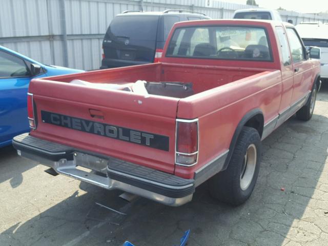 1GCCS19R6M2313773 - 1991 CHEVROLET S TRUCK S1 RED photo 4