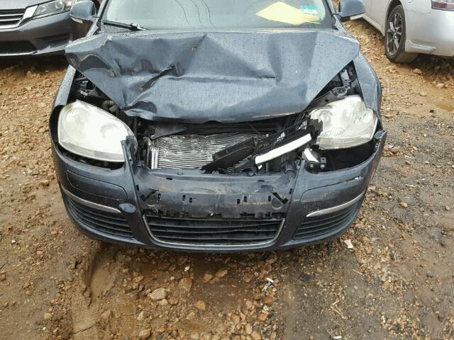 3VWRM71K08M020839 - 2008 VOLKSWAGEN JETTA SE أزرق صورة 9