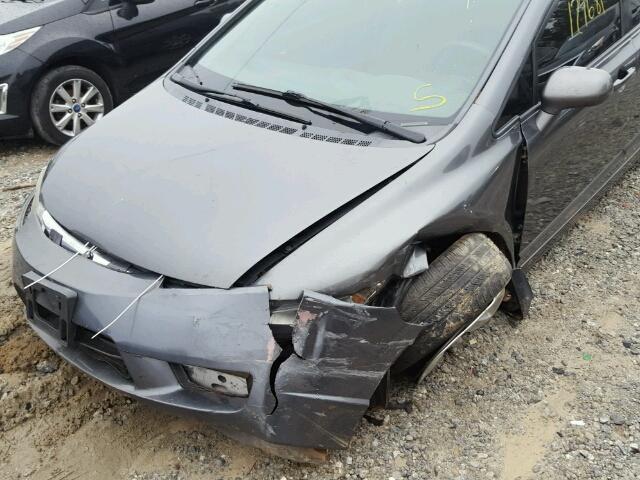 2HGFA16509H528809 - 2009 HONDA CIVIC LX SILVER photo 9