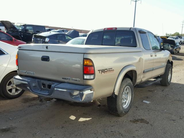 5TBBT44143S429906 - 2003 TOYOTA TUNDRA ACC GOLD photo 4