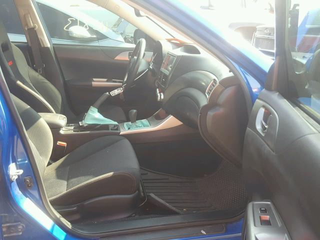 JF1GH76649G806185 - 2009 SUBARU IMPREZA WR BLUE photo 5