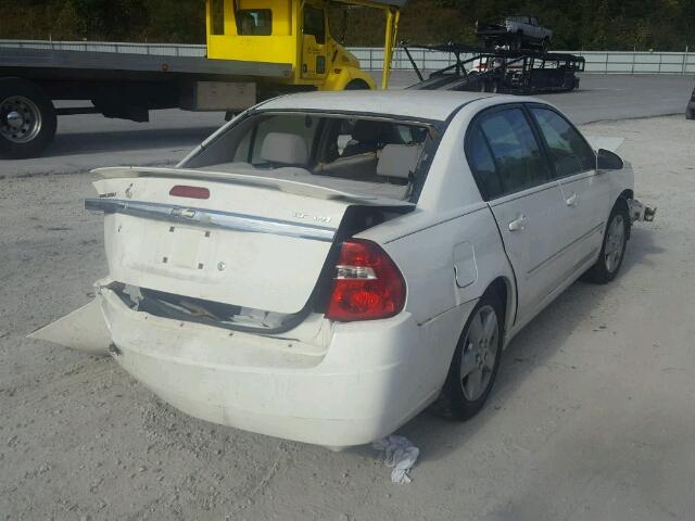 1G1ZT51806F132299 - 2006 CHEVROLET MALIBU LT WHITE photo 4