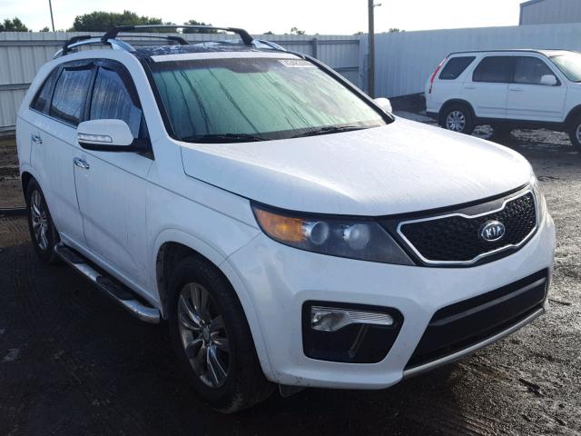 5XYKW4A28CG261275 - 2012 KIA SORENTO SX WHITE photo 1