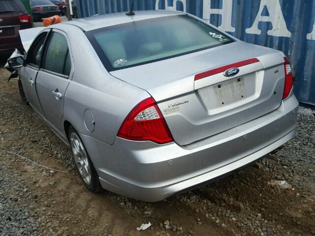 3FAHP0HA9BR166747 - 2011 FORD FUSION SILVER photo 3