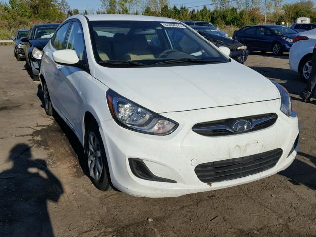 KMHCT4AEXEU713277 - 2014 HYUNDAI ACCENT GLS WHITE photo 1