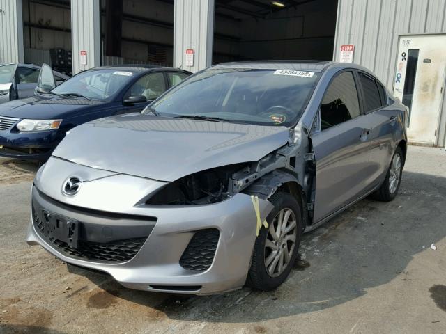 JM1BL1W76C1697523 - 2012 MAZDA 3 I GRAY photo 2