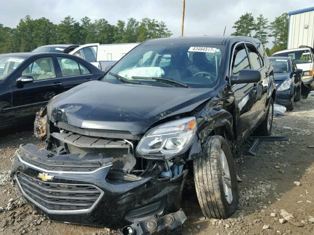 2GNALBEK1G1186946 - 2016 CHEVROLET EQUINOX LS BLACK photo 2