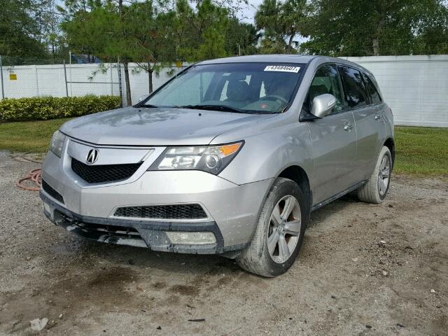 2HNYD2H6XBH511896 - 2011 ACURA MDX TECHNO SILVER photo 2