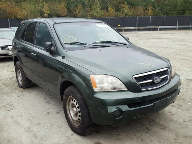 KNDJC733235165520 - 2003 KIA SORENTO EX GREEN photo 1