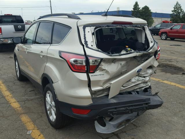 1FMCU0GDXHUB99228 - 2017 FORD ESCAPE TAN photo 3