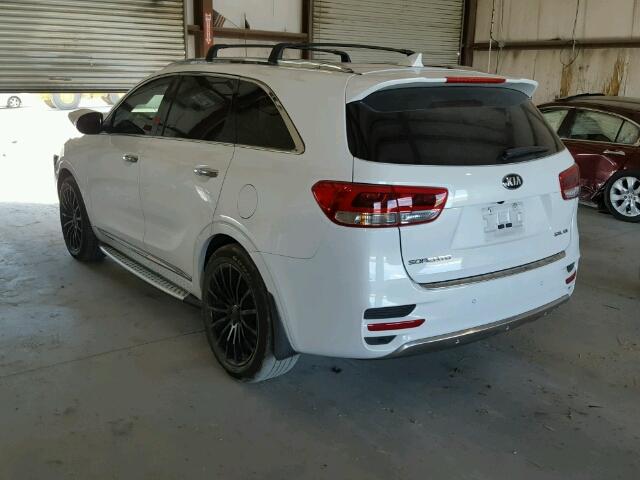 5XYPK4A51GG145742 - 2016 KIA SORENTO SX WHITE photo 3