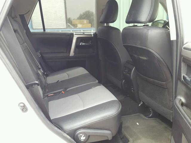 JTEBU5JR6G5286808 - 2016 TOYOTA 4RUNNER SR WHITE photo 6