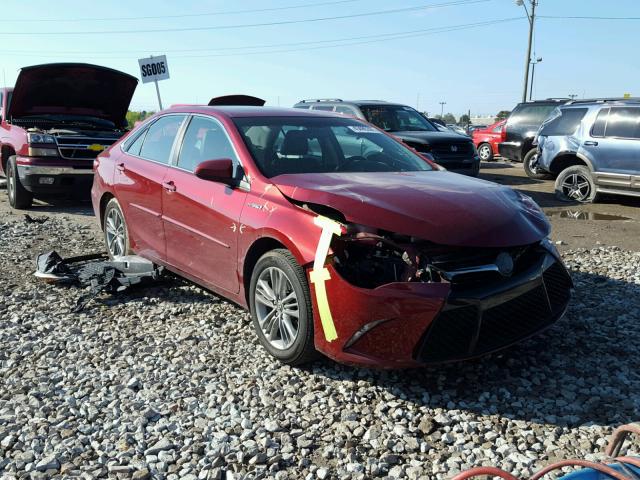 4T1BD1FK9FU158863 - 2015 TOYOTA CAMRY RED photo 1