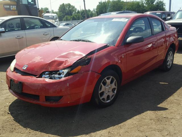 1G8AN14F54Z122410 - 2004 SATURN ION LEVEL RED photo 2