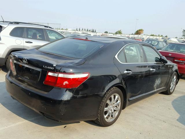 JTHBL46F475040208 - 2007 LEXUS LS 460 BLACK photo 4