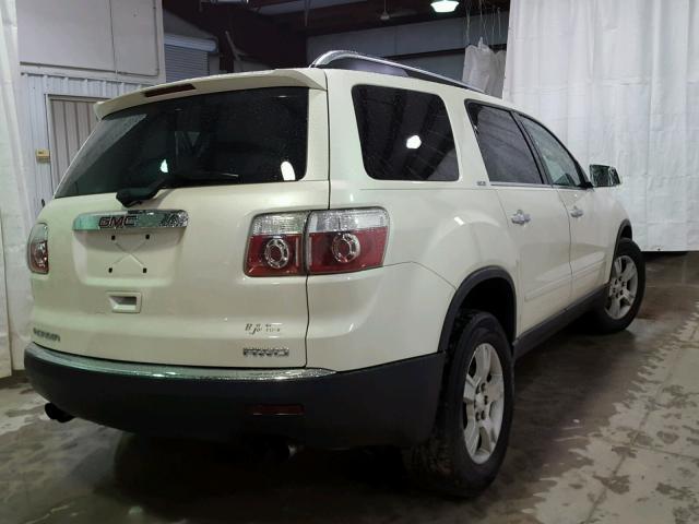1GKEV23D79J151771 - 2009 GMC ACADIA SLT თეთრი ფოტო 4