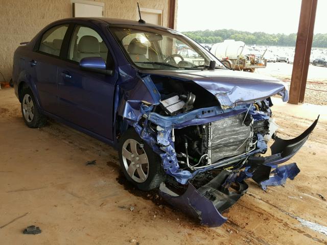 KL1TD56E89B609914 - 2009 CHEVROLET AVEO LS BLUE photo 1