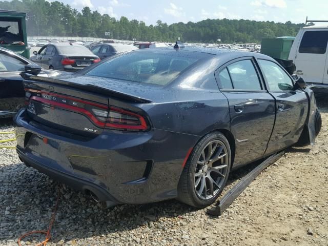 2C3CDXEJ6HH500218 - 2017 DODGE CHARGER SR BLUE photo 4