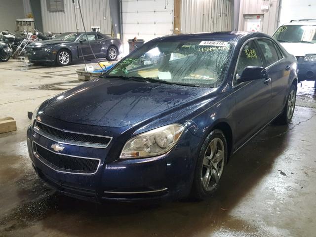 1G1ZH57B794209898 - 2009 CHEVROLET MALIBU 1LT BLUE photo 2