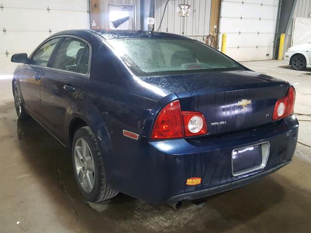 1G1ZH57B794209898 - 2009 CHEVROLET MALIBU 1LT BLUE photo 3