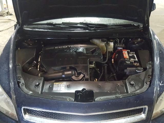 1G1ZH57B794209898 - 2009 CHEVROLET MALIBU 1LT BLUE photo 7