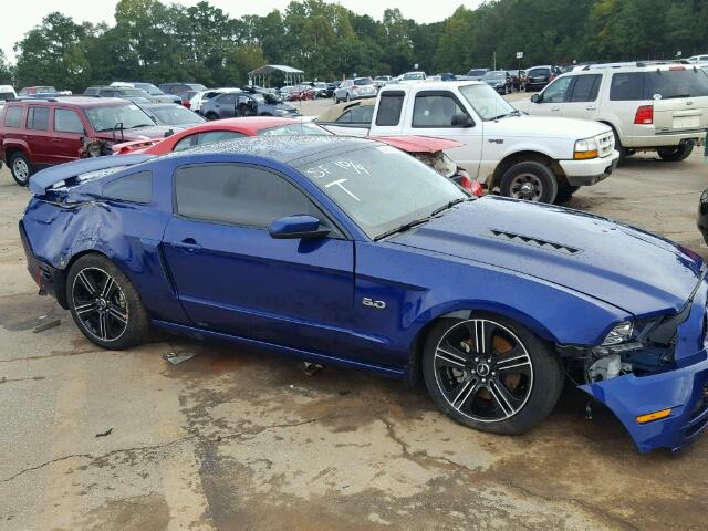 1ZVBP8CFXE5282383 - 2014 FORD MUSTANG GT BLUE photo 9