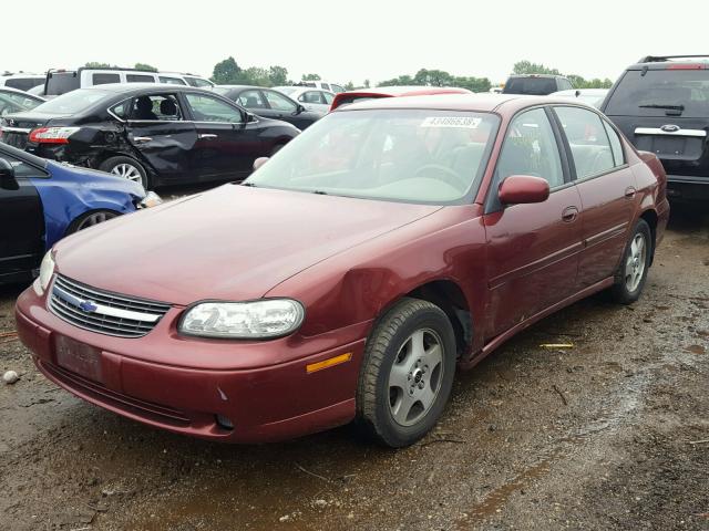 1G1NE52JX2M647942 - 2002 CHEVROLET MALIBU LS Bordo foto 2
