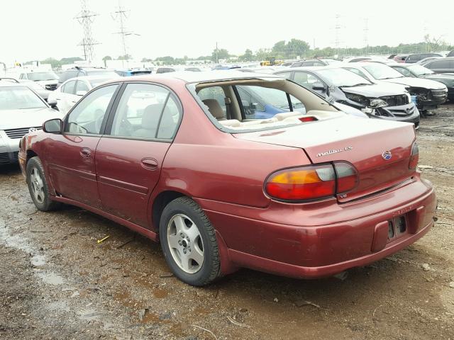 1G1NE52JX2M647942 - 2002 CHEVROLET MALIBU LS Bordo foto 3