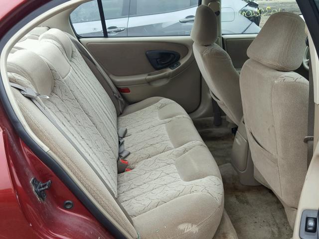 1G1NE52JX2M647942 - 2002 CHEVROLET MALIBU LS Bordo foto 6