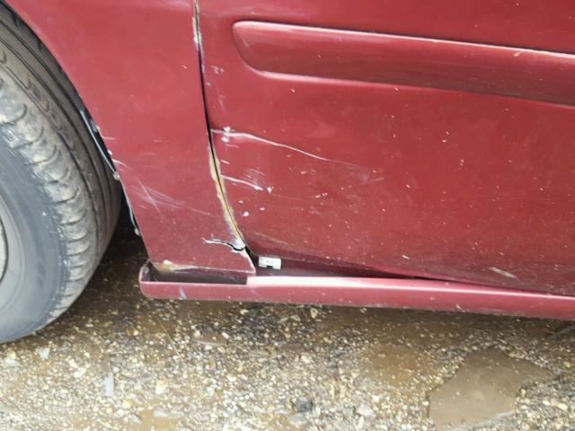 1G1NE52JX2M647942 - 2002 CHEVROLET MALIBU LS Bordo foto 9