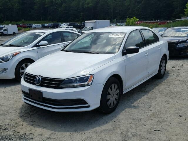 3VW2K7AJ7FM288086 - 2015 VOLKSWAGEN JETTA BASE Սպիտակ լուսանկար 2