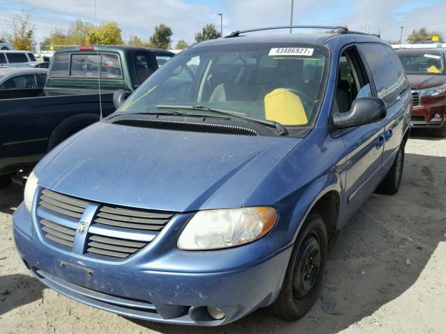 2D4GP44L27R309686 - 2007 DODGE GRAND CARA BLUE photo 2