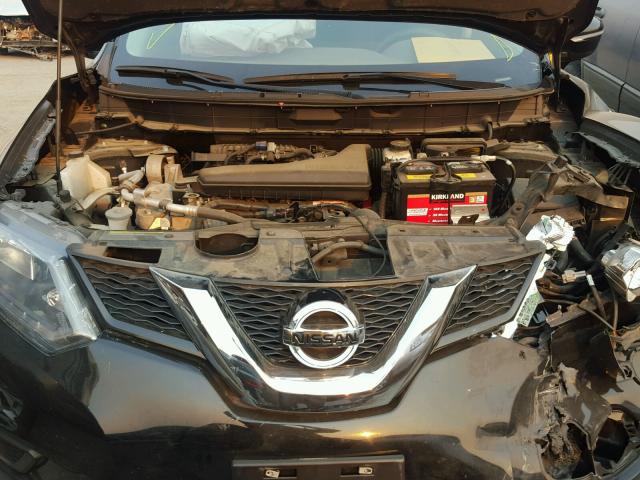 5N1AT2MT7EC833601 - 2014 NISSAN ROGUE S BLACK photo 7