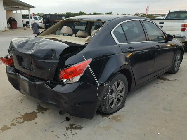 JHMCP26498C038494 - 2008 HONDA ACCORD LXP BLACK photo 4