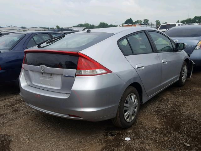 JHMZE2H59AS034737 - 2010 HONDA INSIGHT LX SILVER photo 4