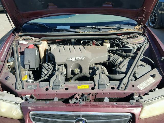 2G4WB52K4X1472907 - 1999 BUICK REGAL LS BURGUNDY photo 7