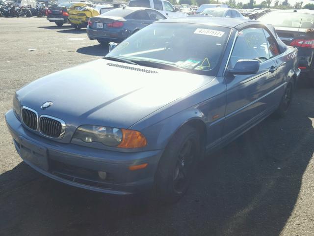 WBABS33421JY40728 - 2001 BMW 325 BLUE photo 2