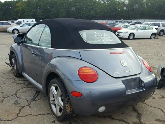 3VWCD31Y55M309830 - 2005 VOLKSWAGEN NEW BEETLE GRAY photo 3