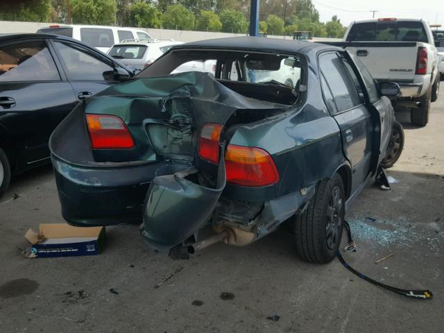 2HGEJ6617XH587682 - 1999 HONDA CIVIC BASE GREEN photo 4