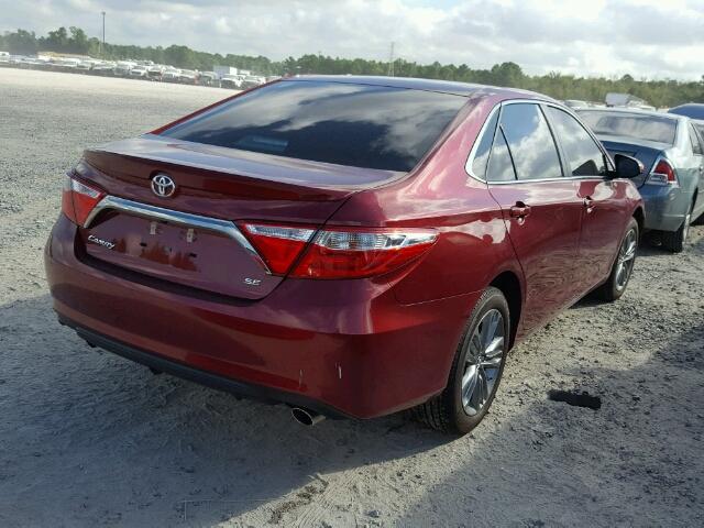 4T1BF1FK8HU811180 - 2017 TOYOTA CAMRY LE 红色 照片 4