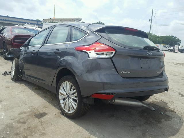 1FADP3N23JL272153 - 2018 FORD FOCUS TITA GRAY photo 3