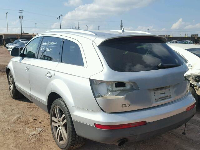 WA1BY74L27D039619 - 2007 AUDI Q7 3.6 QUA SILVER photo 3