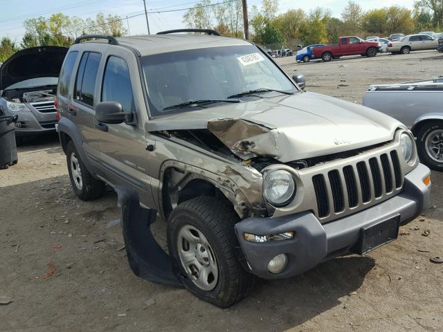 1J4GL48K33W656210 - 2003 JEEP LIBERTY SP BEIGE photo 1