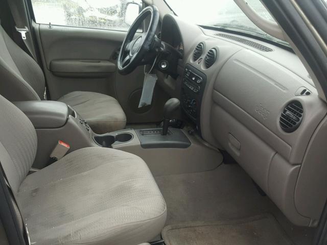 1J4GL48K33W656210 - 2003 JEEP LIBERTY SP BEIGE photo 5